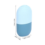 Face Icer Pain Relief Nonslip Grip Durable Silicone Easy Operation Ice Face Mold for Face Massage Skin Care Light Blue