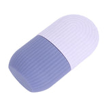 Face Icer Pain Relief Nonslip Grip Durable Silicone Easy Operation Ice Face Mold for Face Massage Skin Care Purple - Side View