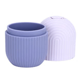 Face Icer Pain Relief Nonslip Grip Durable Silicone Easy Operation Ice Face Mold for Face Massage Skin Care Purple