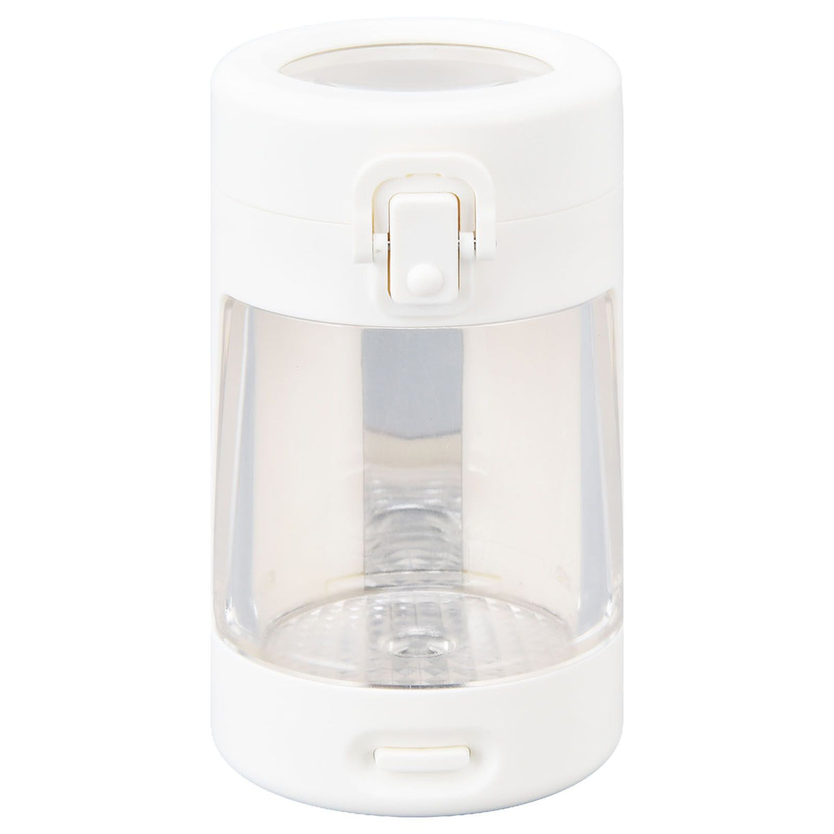 Light Up LED Seal Storage Jar Transparent Grinder 8X Magnifying Viewing Moistureproof for Herb