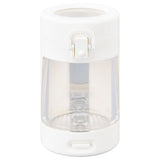 Light Up LED Seal Storage Jar Transparent Grinder 8X Magnifying Viewing Moistureproof for Herb - Front View