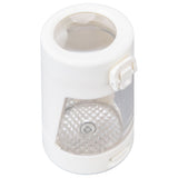 Light Up LED Seal Storage Jar Transparent Grinder 8X Magnifying Viewing Moistureproof for Herb - 45-Degree Angle