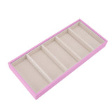 5 Grid Glasses Case Multifunction Space Saving 5 Slot Sunglasses Holder Storage Box Pink