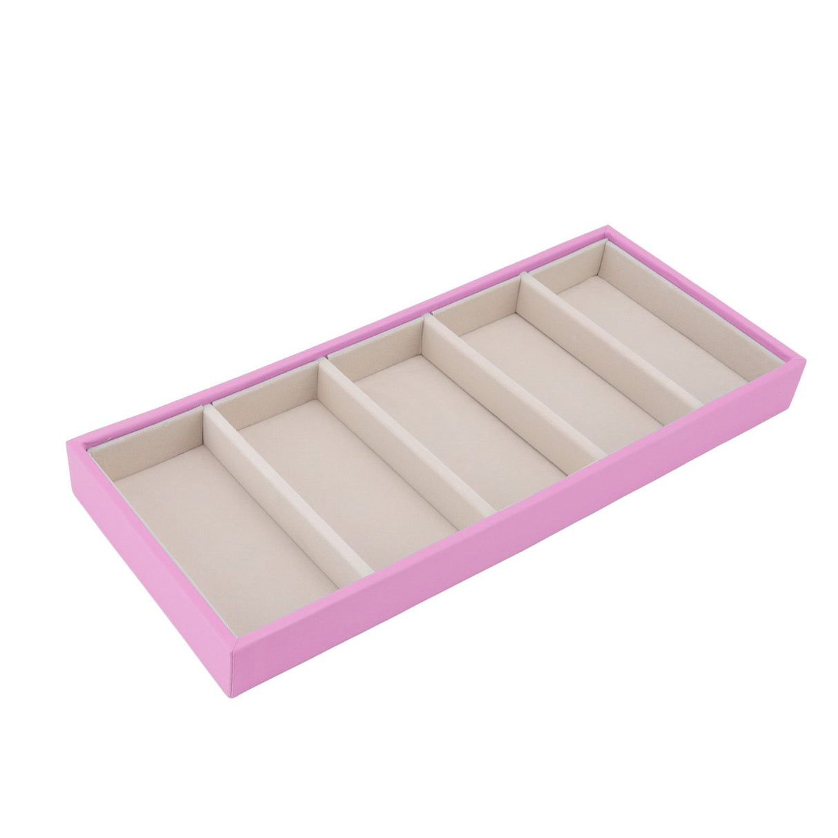 5 Grid Glasses Case Multifunction Space Saving 5 Slot Sunglasses Holder Storage Box Pink
