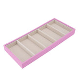 5 Grid Glasses Case Multifunction Space Saving 5 Slot Sunglasses Holder Storage Box Pink