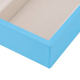 5 Grid Glasses Case Multifunction Space Saving 5 Slot Sunglasses Holder Storage Box Light Blue