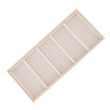 5 Grid Glasses Case Multifunction Space Saving 5 Slot Sunglasses Holder Storage Box Beige - Extra Image
