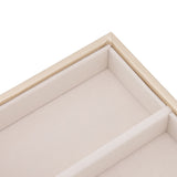 5 Grid Glasses Case Multifunction Space Saving 5 Slot Sunglasses Holder Storage Box Beige - Extra Image