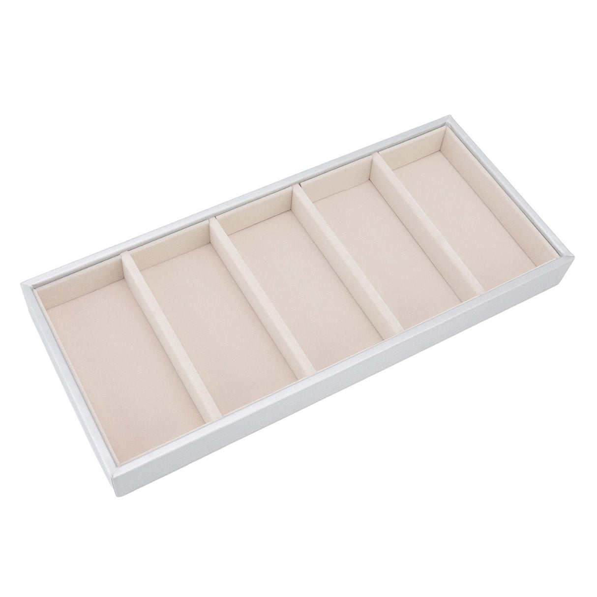 5 Grid Glasses Case Multifunction Space Saving 5 Slot Sunglasses Holder Storage Box Silver Gray