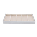 5 Grid Glasses Case Multifunction Space Saving 5 Slot Sunglasses Holder Storage Box Silver Gray