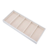 5 Grid Glasses Case Multifunction Space Saving 5 Slot Sunglasses Holder Storage Box Silver Gray