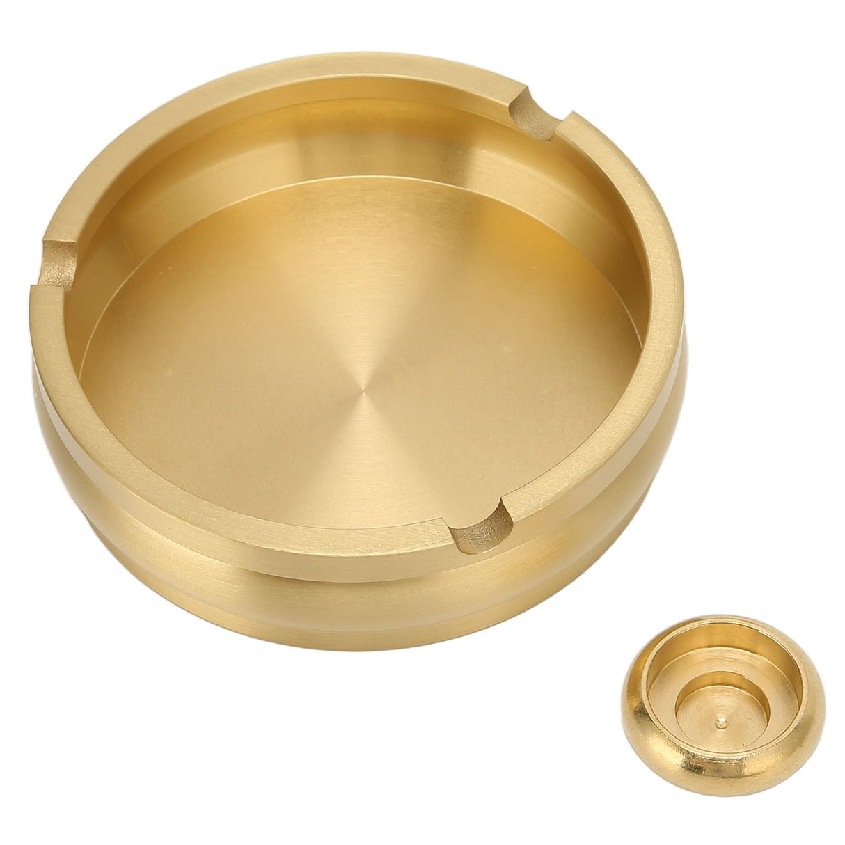 Copper Cigarette Ashtray Rust Proof Anti Corrosion Simple Modern Style Ashtray for Home Office Bar Cafe Hotel Restaurant