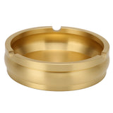 Copper Cigarette Ashtray Rust Proof Anti Corrosion Simple Modern Style Ashtray for Home Office Bar Cafe Hotel Restaurant - Close-Up Angle