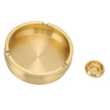 Copper Cigarette Ashtray Rust Proof Anti Corrosion Simple Modern Style Ashtray for Home Office Bar Cafe Hotel Restaurant