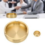 Copper Cigarette Ashtray Rust Proof Anti Corrosion Simple Modern Style Ashtray for Home Office Bar Cafe Hotel Restaurant