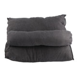 Large Backrest 60x22x50cm Triangular Design Detachable Soft Comfortable Reading Pillow Backrest for Home Sofa Bed Light Gray 60x22x50cm