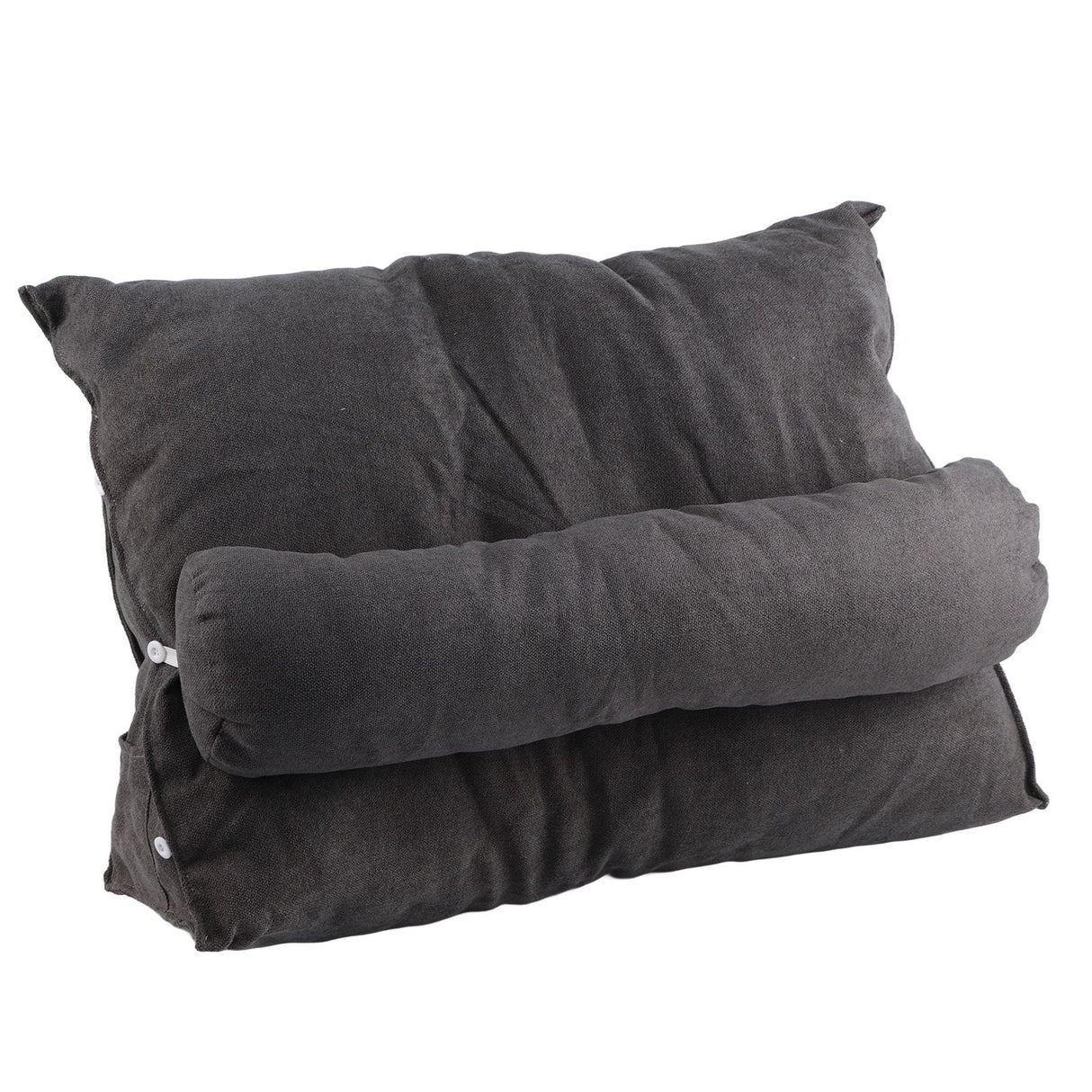 Large Backrest 60x22x50cm Triangular Design Detachable Soft Comfortable Reading Pillow Backrest for Home Sofa Bed Light Gray 60x22x50cm