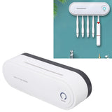 UV Toothbrush Sanitizer Sterilization Drying Battery Powered Toothbrush Sterilizer with Charging Cable for Household Rechargeable Sterilization Disinfection - Extra Image