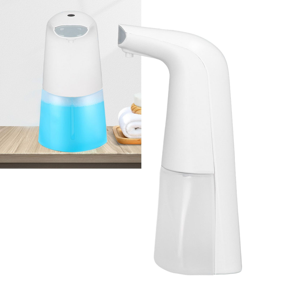 Automatic Soap Dispenser Touchless Infrared Sensor Ergonomic Battery Powered Soap Dispenser for Kitchen Bathroom Foam (battery)