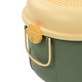 Toy Storage Box Multi Purpose Cute Duck Cover Plastic Clothes Organize Box with Wheel for Children Green (Large) - Extra Image