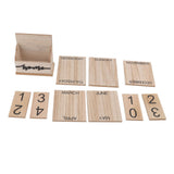 Wooden Perpetual Date Desk Calendar Manual Reusable Retro Beautiful Desktop Calendar Wood Block Calendar