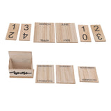 Wooden Perpetual Date Desk Calendar Manual Reusable Retro Beautiful Desktop Calendar Wood Block Calendar