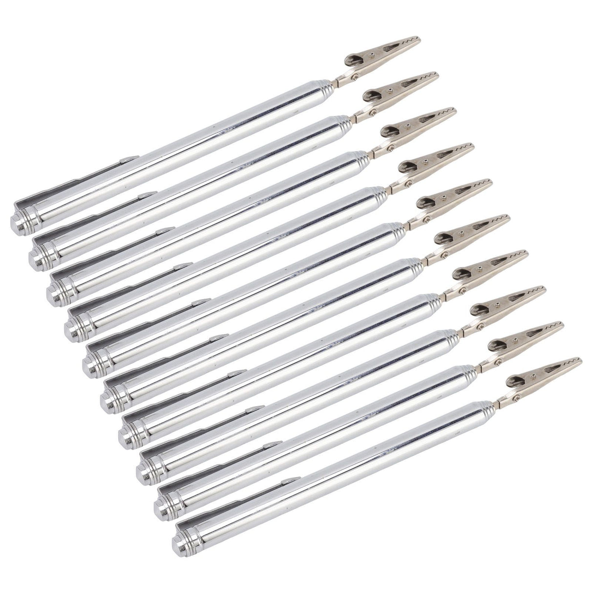 10Pcs Roach Clip Stainless Steel Durable Telescopic Design Wide Application Bracelet Helper Tool for Car Home Repair