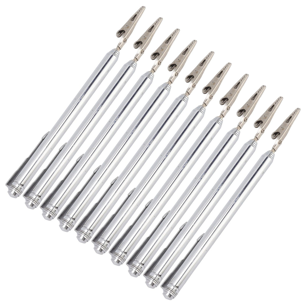 10Pcs Roach Clip Stainless Steel Durable Telescopic Design Wide Application Bracelet Helper Tool for Car Home Repair