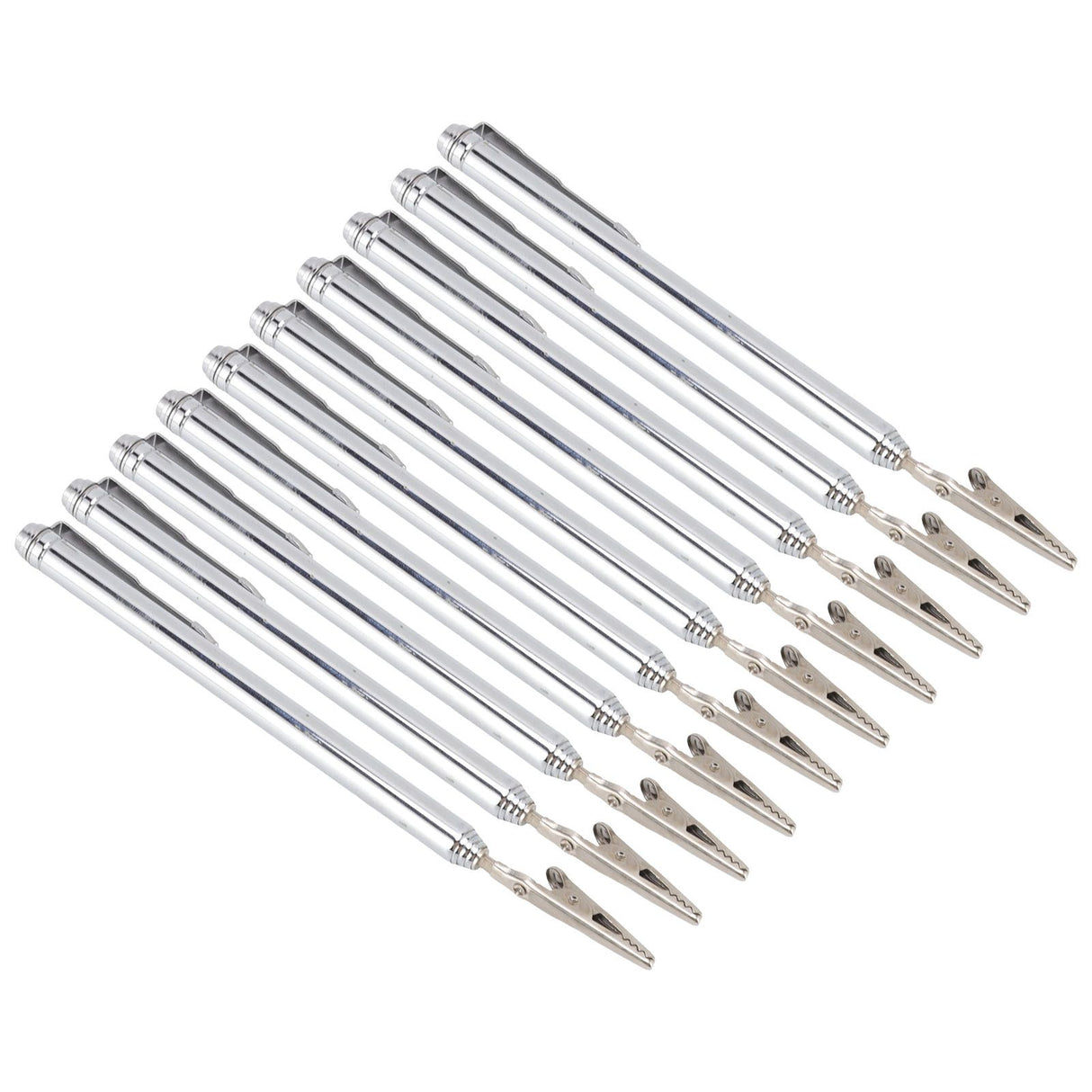 10Pcs Roach Clip Stainless Steel Durable Telescopic Design Wide Application Bracelet Helper Tool for Car Home Repair
