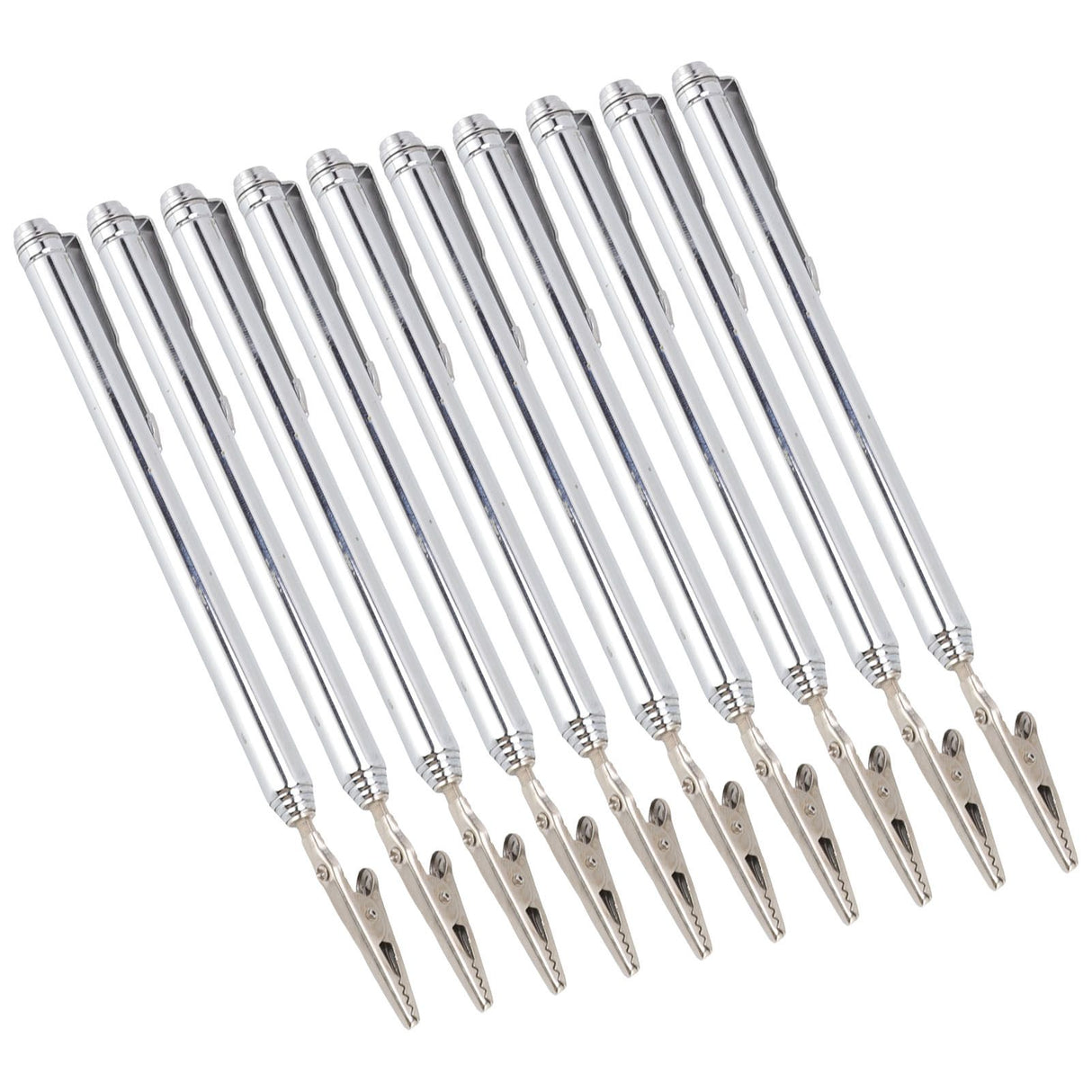 10Pcs Roach Clip Stainless Steel Durable Telescopic Design Wide Application Bracelet Helper Tool for Car Home Repair