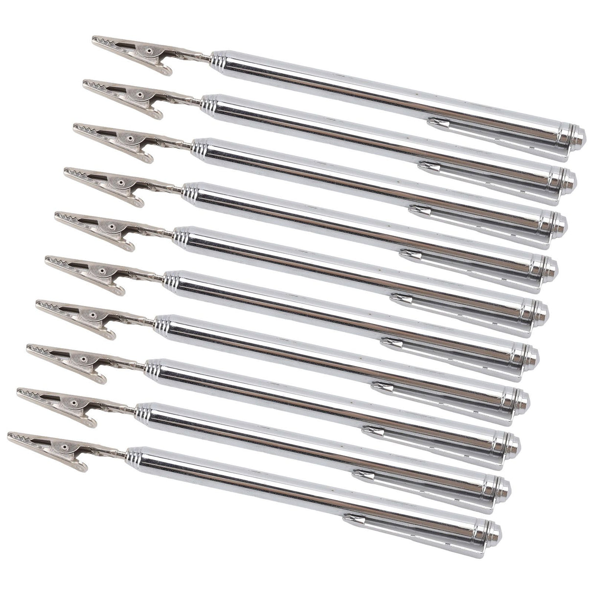 10Pcs Roach Clip Stainless Steel Durable Telescopic Design Wide Application Bracelet Helper Tool for Car Home Repair