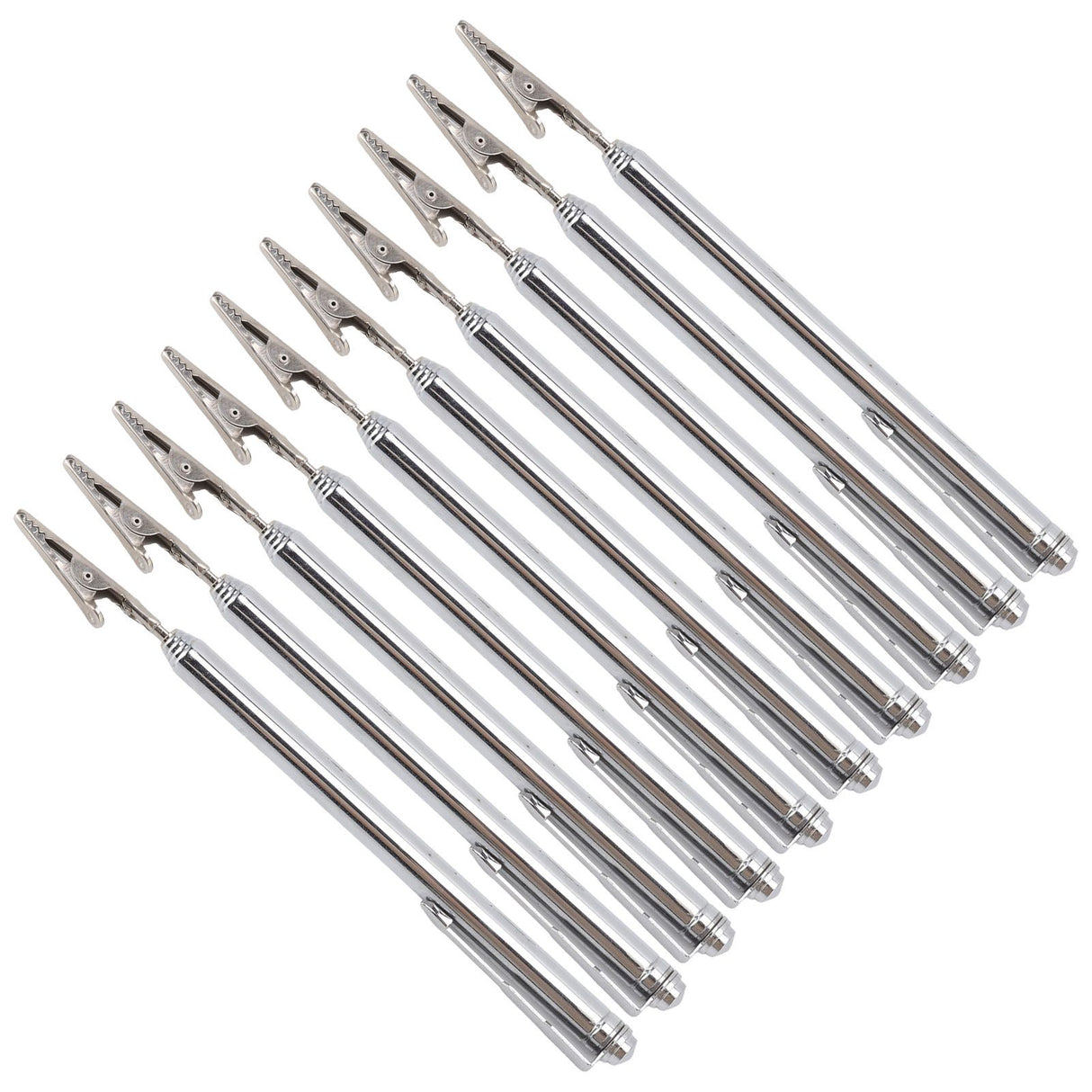 10Pcs Roach Clip Stainless Steel Durable Telescopic Design Wide Application Bracelet Helper Tool for Car Home Repair