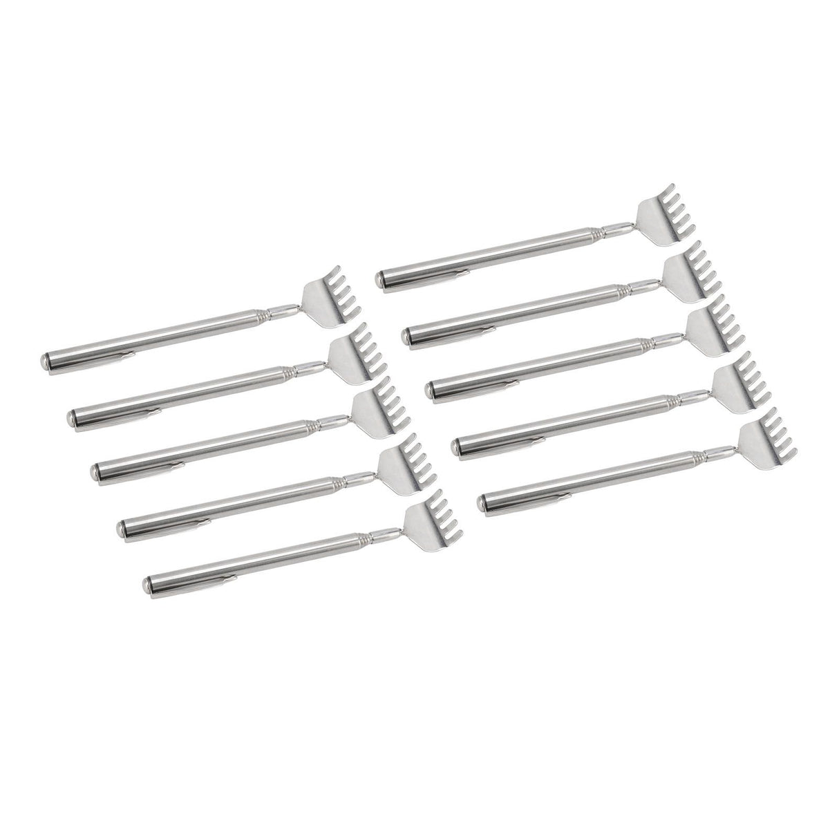 10pcs Back Scratcher Extendable Mini Portable Foldable Back Scratcher Telescoping with Pocket Clip for Relieve Itching