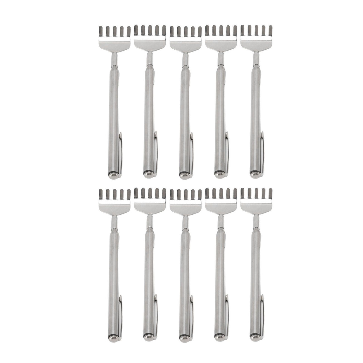 10pcs Back Scratcher Extendable Mini Portable Foldable Back Scratcher Telescoping with Pocket Clip for Relieve Itching