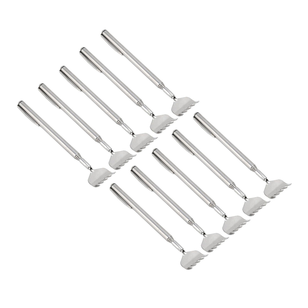 10pcs Back Scratcher Extendable Mini Portable Foldable Back Scratcher Telescoping with Pocket Clip for Relieve Itching