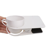 Water Cup Bracket Stable Multifunctional High Temperature Resistance Desktop Cup Holder for Home Office White - Extra Image