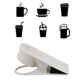 Water Cup Bracket Stable Multifunctional High Temperature Resistance Desktop Cup Holder for Home Office White - Extra Image