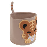 Cotton Laundry Hamper Thickened Cartoon Animal Children's Toys Household Debris Dirty Clothes Storage Bucket 30x27cm Tiger