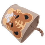 Cotton Laundry Hamper Thickened Cartoon Animal Children's Toys Household Debris Dirty Clothes Storage Bucket 30x27cm Tiger - Top-Down View