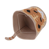 Cotton Laundry Hamper Thickened Cartoon Animal Children's Toys Household Debris Dirty Clothes Storage Bucket 30x27cm Tiger