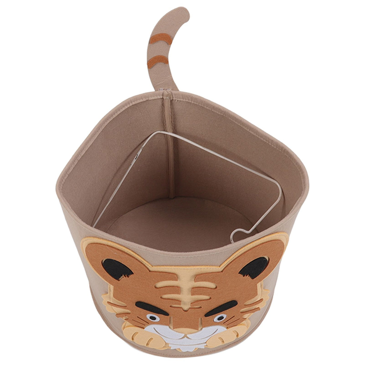 Cotton Laundry Hamper Thickened Cartoon Animal Children's Toys Household Debris Dirty Clothes Storage Bucket 30x27cm Tiger