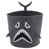Cotton Laundry Hamper Thickened Cartoon Animal Children's Toys Household Debris Dirty Clothes Storage Bucket 30x27cm Shark