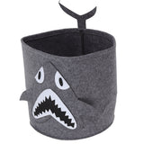 Cotton Laundry Hamper Thickened Cartoon Animal Children's Toys Household Debris Dirty Clothes Storage Bucket 30x27cm Shark