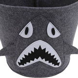Cotton Laundry Hamper Thickened Cartoon Animal Children's Toys Household Debris Dirty Clothes Storage Bucket 30x27cm Shark - Extra Image