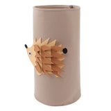 Cotton Laundry Hamper Thickened Cartoon Animal Children's Toys Household Sundries Clothes Felt Cotton Storage Bucket Hedgehog - Front View