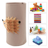 Cotton Laundry Hamper Thickened Cartoon Animal Children's Toys Household Sundries Clothes Felt Cotton Storage Bucket Hedgehog - Extra Image