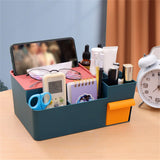 Tissue Box Holder Multi Functional Creativity Tissue Box Cover Coffee Table Paper Remote Control Storage Box for Home Green with Yellow