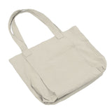 Yoga Carryall Bag Large Capacity Lightweight Foldable Yoga Mat Bag with Zippered Inner Pocket for Gym Outdoor Sports Beige - Front View
