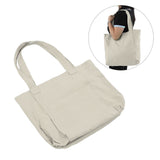 Yoga Carryall Bag Large Capacity Lightweight Foldable Yoga Mat Bag with Zippered Inner Pocket for Gym Outdoor Sports Beige - Extra Image