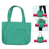 Yoga Carryall Bag Large Capacity Lightweight Foldable Yoga Mat Bag with Zippered Inner Pocket for Gym Outdoor Sports Green - Extra Image